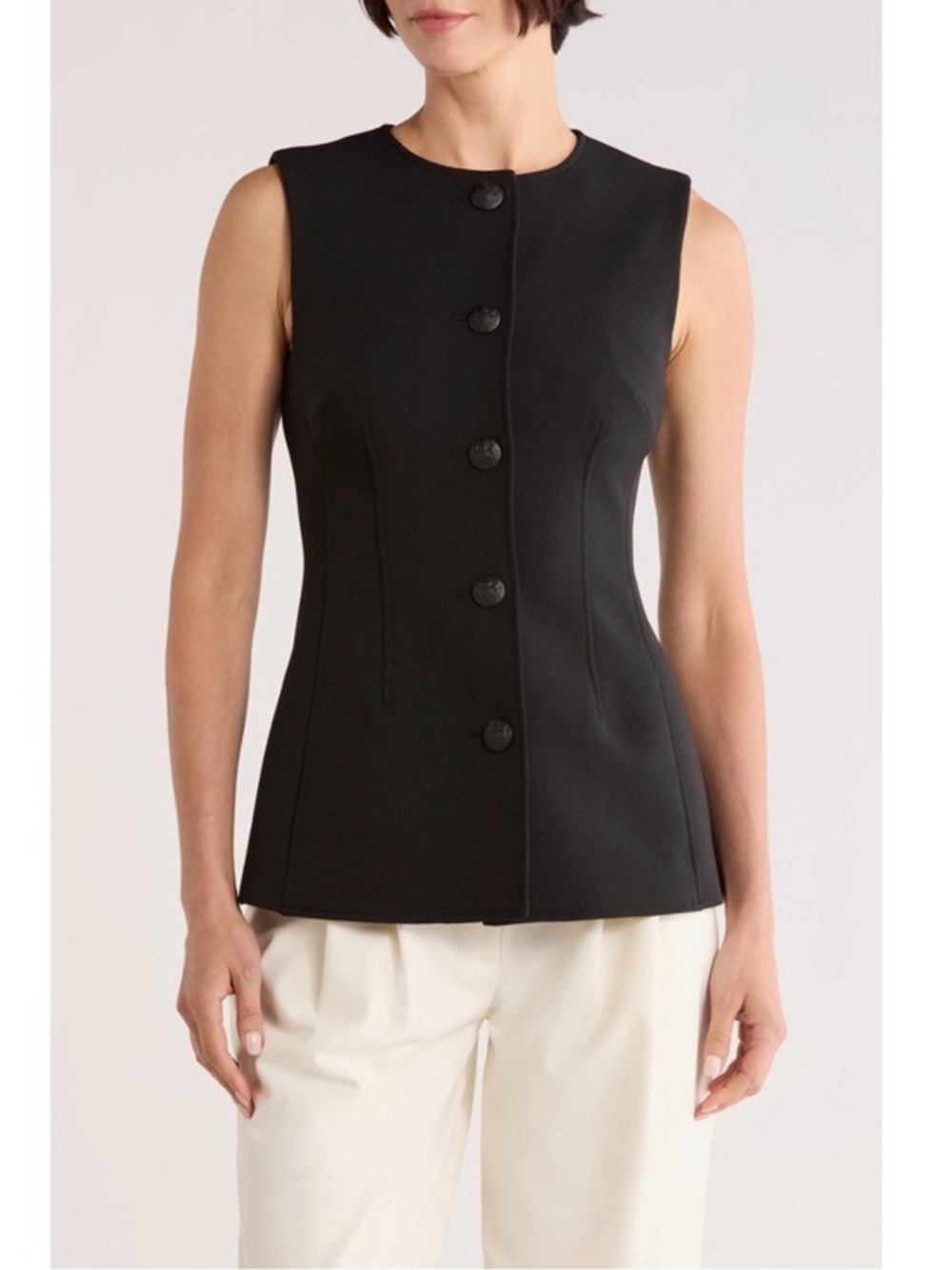 Veronica Beard Jessup Vest in Black Size 4